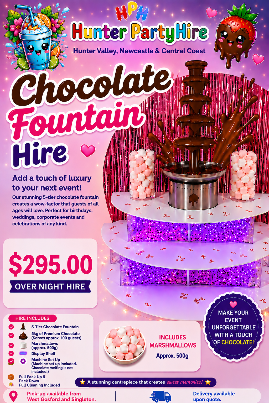 Chocolate Fountain - 5 Tier